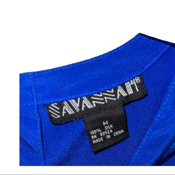 Savanna's Woman 100% Silk Top Size M - Picture 4 of 4